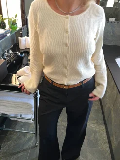 Sweaters|Knitwear>Djerf Avenue Amorini Cardigan Cream