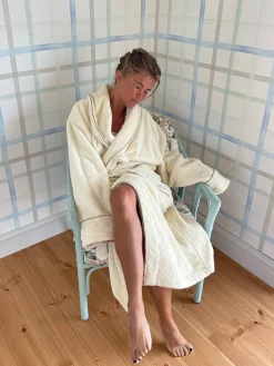 Robes>Djerf Avenue Bath Robe Creamy Oat