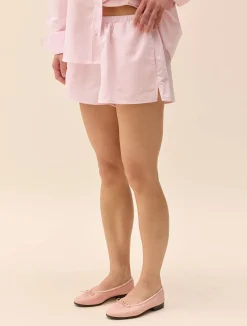Shorts>Djerf Avenue Breezy Short Shorts Pink Stripe
