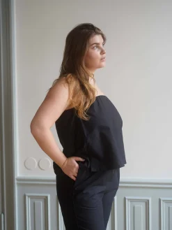 T-Shirts & Tops>Djerf Avenue Breezy Tube Top Black