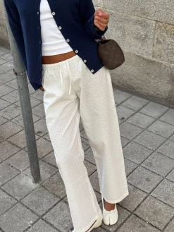Pants|Sets>Djerf Avenue Broderie Pants White