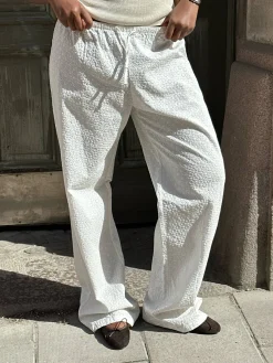 Pants>Djerf Avenue Broderie Pants - Tall White