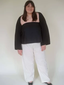 Pants>Djerf Avenue Broderie Pants - Tall White