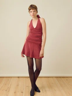 Dresses & Skirts>Djerf Avenue Celebration Mini Dress Burgundy