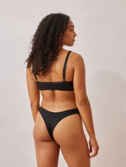 Swimwear>Djerf Avenue Cheeky Bottom Black