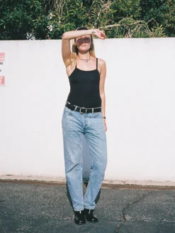 T-Shirts & Tops>Djerf Avenue Daily Tank Top Black