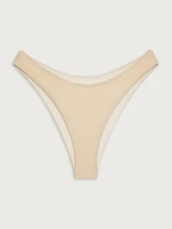 Swimwear>Djerf Avenue Dove Satin Bikini Bottom Sand Castle