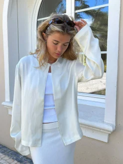 Shirts & Blouses>Djerf Avenue Dream Cardigan Cloud