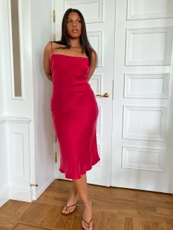 Dresses & Skirts>Djerf Avenue Dream Dress Midi Sunrise