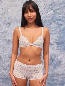Underwear>Djerf Avenue Go Close Triangle Bralette Summer Berries