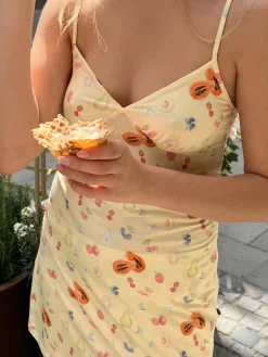Pjs>Djerf Avenue Go Slow Dress Fruit