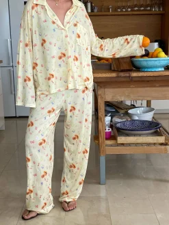 Pjs>Djerf Avenue Go Slow Pants Fruit