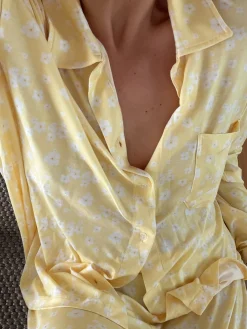 Pjs>Djerf Avenue Go Slow Shirt Lemon Cake