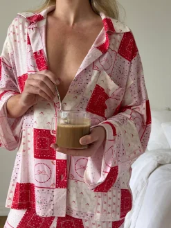 Pjs>Djerf Avenue Go Slow Shirt Slow Love