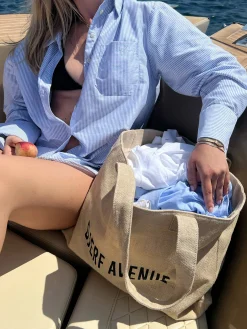 Headbands & Hair Accessories|Tote Bags>Djerf Avenue On The Go Bag Sand