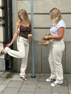 Pants|Jeans>Djerf Avenue Relaxed Jeans Cream - Tall