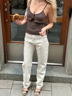 Pants|Jeans>Djerf Avenue Relaxed Jeans Cream - Tall