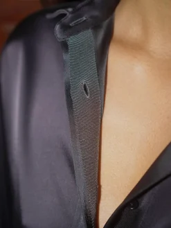 Shirts & Blouses|Sets>Djerf Avenue Satin Shirt Anthracite