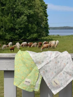 Towels|Kitchen & Home Accessories>Djerf Avenue Small Linen Towel Set Summer Cottage