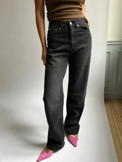 Jeans>Djerf Avenue Straight Jeans Black