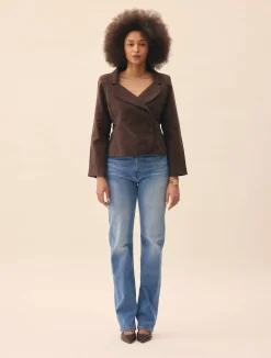 Jeans>Djerf Avenue Straight Jeans Mid Blue - Tall
