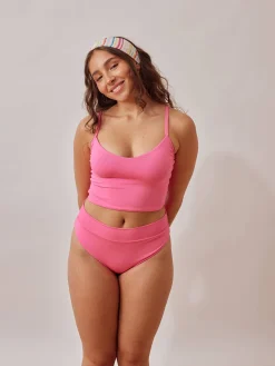 Swimwear>Djerf Avenue Tankini Top Guava