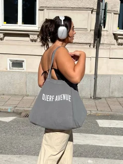 Headbands & Hair Accessories|Tote Bags>Djerf Avenue Tote Bag Washed Out Black