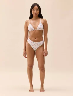 Swimwear>Djerf Avenue Triangle Bikini Top Summer Berries