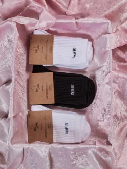 Headbands & Hair Accessories|Other Accessories>Djerf Avenue Tube Socks Black/White