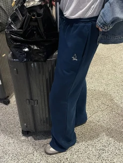 Sets|Sweats>Djerf Avenue Wide Leg Sweatpants Retro Blue