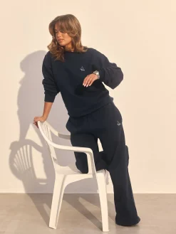 Sets|Sweats>Djerf Avenue Wide Leg Sweatpants Retro Blue